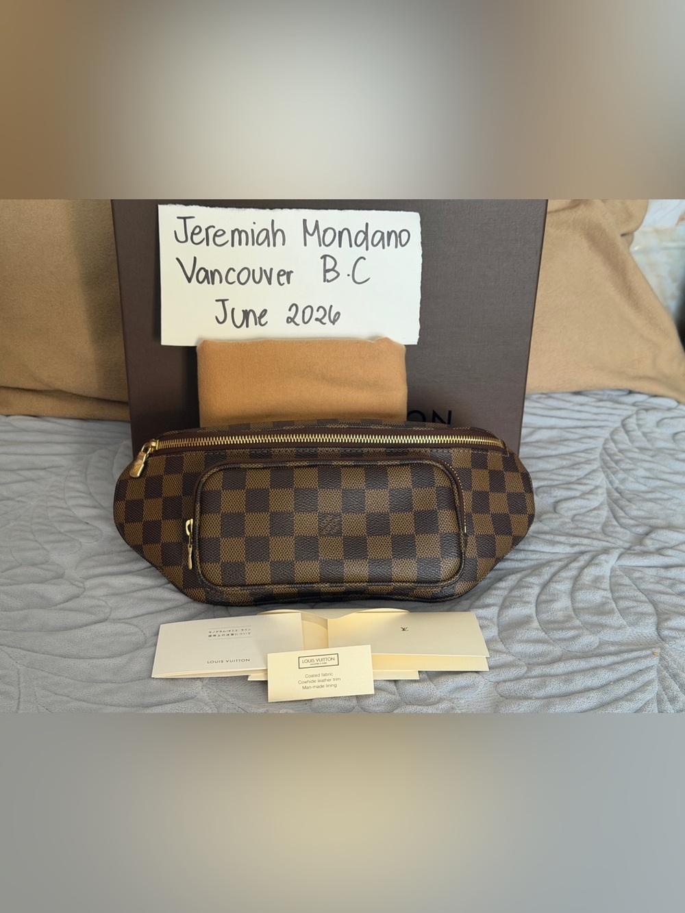 Louis Vuitton Melville bumbag Damier Ebene Canvas